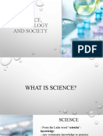 Introduction To Science Technology and Society