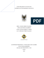 Informe de levantamiento topográfico y diseño preliminar vía