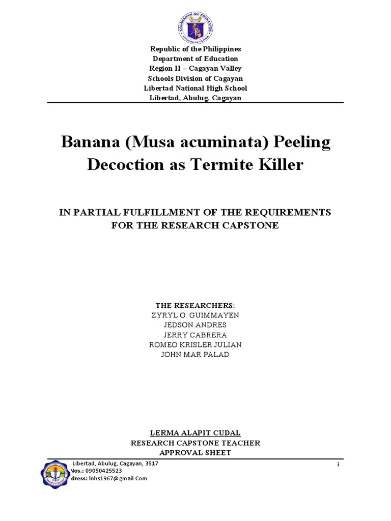Banana Peel Decoction for Termite Control | PDF | Banana