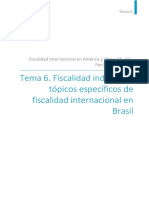 Tema 6. Fiscalidad Indirecta y Tópicos Específicos de Fiscalidad Internacional en Brasil