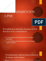 Procedimientos judiciales LPDC