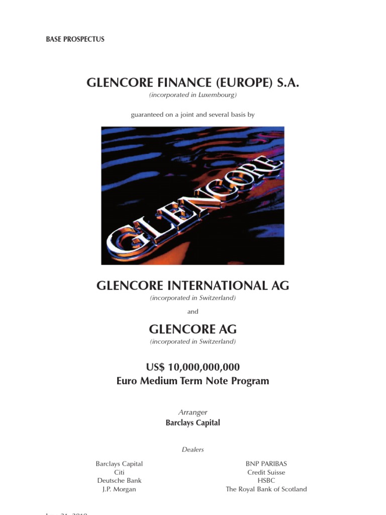 Prospectus Bonds (Finance) Securities (Finance)