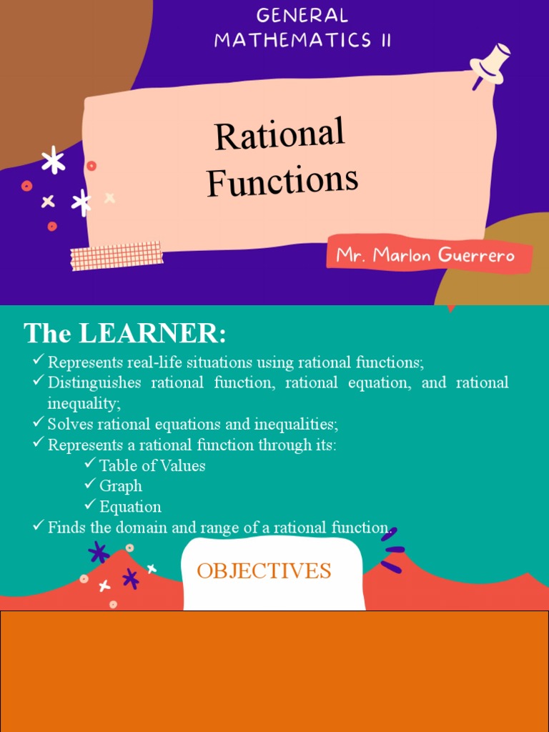 Rational Functions | PDF | Asymptote | Equations