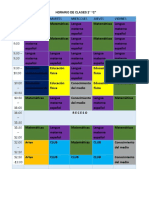 Horario de Clases 2