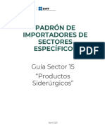 Guia PISE Sector 15 Productos Siderurgicos
