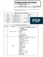 New Horizon Scholars School: Grades: II-VIII Date: 10.03.2014