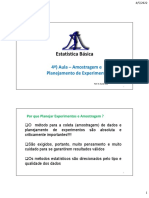 Planejamento de experimentos e amostragem para estudos estatísticos