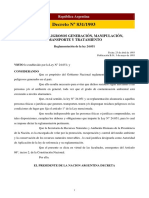 831 - 93 - Decreto - Reglamentacion de La Ley 24 051