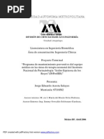 Download Programa de mantenimiento preventivo del equipo mdico en las reas de terapia neonatal del Insti by lucasagomez SN59291578 doc pdf