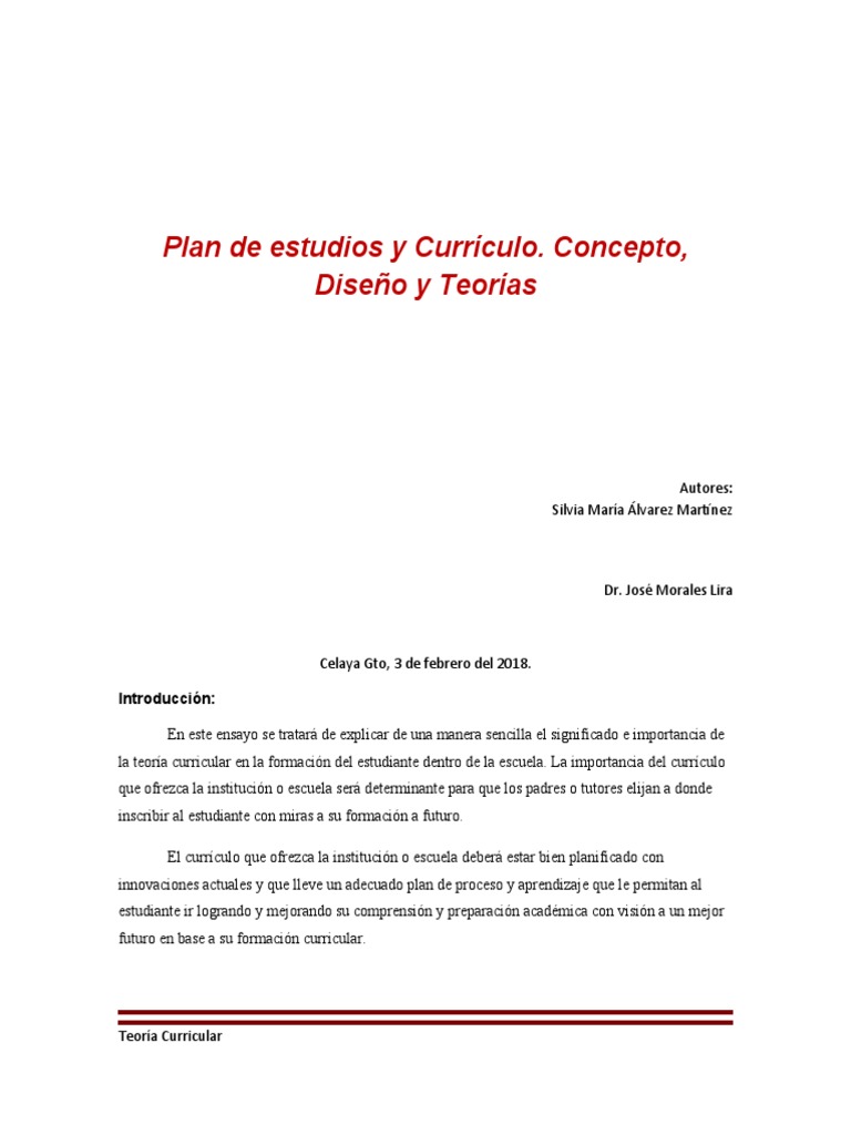 Teoría y Diseño Curricular según Tyler | PDF | Plan de estudios ...