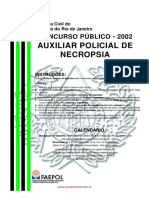 Concurso Público Auxiliar Policial de Necropsia - 2002