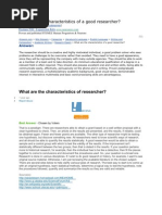 Download What Are the Characteristics of a Good Researcher by Jayson Gasper Diaz Ayson SN59292284 doc pdf