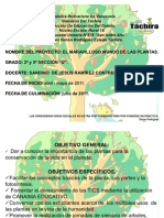 Proyecto de Aprendizaje 2º y 5º Grado El Maravilloso Mundo de Las Plantas