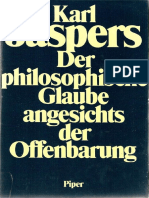 Karl Jaspers - Der Philosophische Glaube Angesichts Der Offenbarung