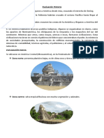 Evaluación Historia maya y aztecas