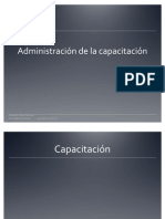 Administración de La Capacitación