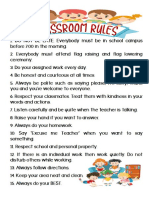 Classroom Rules