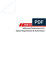 HikCentral Professional System Requirements and Performance V2.2 20211130