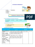 D3 A1 SESION Comparamos y Ordenamos Números