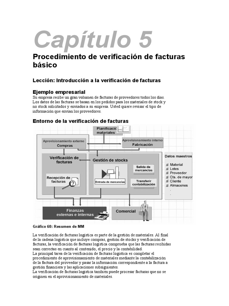 Dlver Tscm502 Captulo 51 Procedimiento de Verificacin de Facturas Bsico ...
