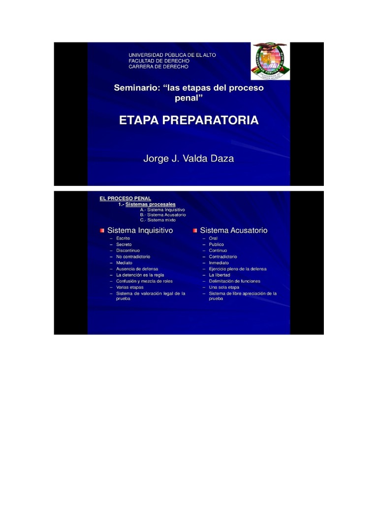 Etapas Del Proceso Penal en Bolivia | PDF