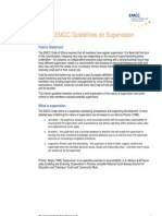 EMCC Guidelines On Supervision: Interim Statement