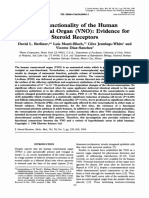 The Functionality of The Human Vomeronasal Organ (VNO) - Evidence For Steroid Receptors