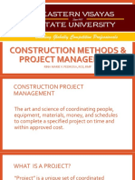 Lecture 1 - CONSTRUCTION PROJECT MANAGEMENT