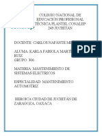 Diagnóstico de Fallas en Los Sistemas de Encendido Electrónico. Estatus de La Entrega