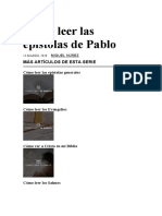 Cómo Leer Las Epístolas de Pablo