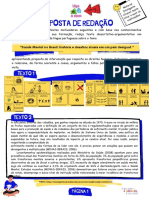 Proposta de Redação: Texto 1