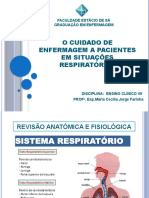 Cuidados de enfermagem em pacientes com complicações respiratórias