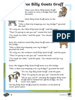 The Three Billy Goats Gruff Differentiated Reading Comprehension Activity