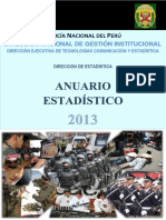 Anuario Estadistico PNP 2013