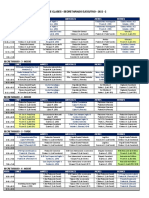 Horario clases Secretariado 2022