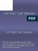 VHF DSC Call Menüsü