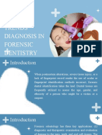 Recent Trends Diagnosis in Forensic Dentistry
