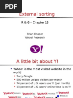 External Sorting: R & G - Chapter 13