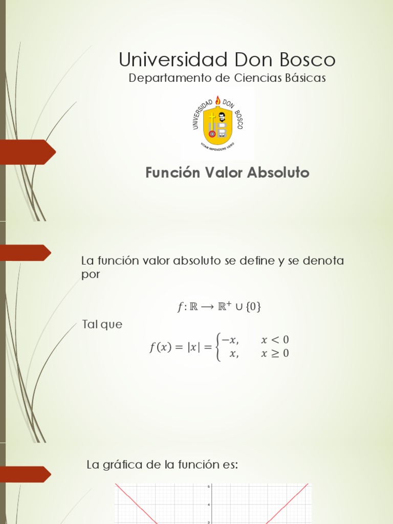 3-Función Valor Absoluto (Resumen) | PDF