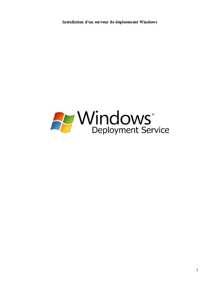 Installer un serveur WDS sur Windows Server | PDF | Serveur ...