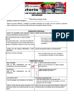 Dimensión Personal: Ficha Diagnóstica de Tutoría Individual para Estudiantes de Secundaria