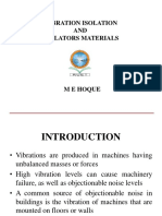 Vibration Isolation Isolator and Isolation Materials - Hoque