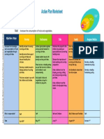 FCC Action Plan Worksheet Cooking