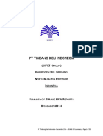 PT TDI Indonesia's SEIA and HCV Summary