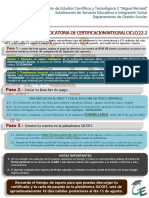 2da Convocatoria Certificacion 22-2