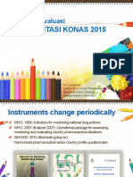 Evaluasi implementasi kebijakan farmasi nasional Indonesia 2015