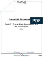 Energy Flow, Ecosystems and The Environment