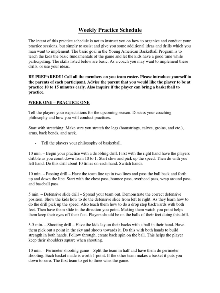 Basketball Practice Drills PDF PDF Games Of Physical Skill Sports