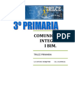 Comunicación Integral I Bim.: Trilce Primaria