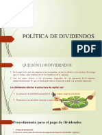 Política de Dividendos